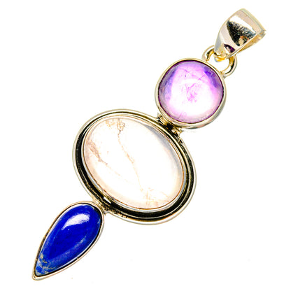 Rose Quartz Pendants handcrafted by Ana Silver Co - PD16885