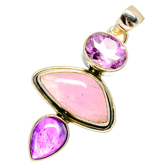 Kunzite Pendants handcrafted by Ana Silver Co - PD16890