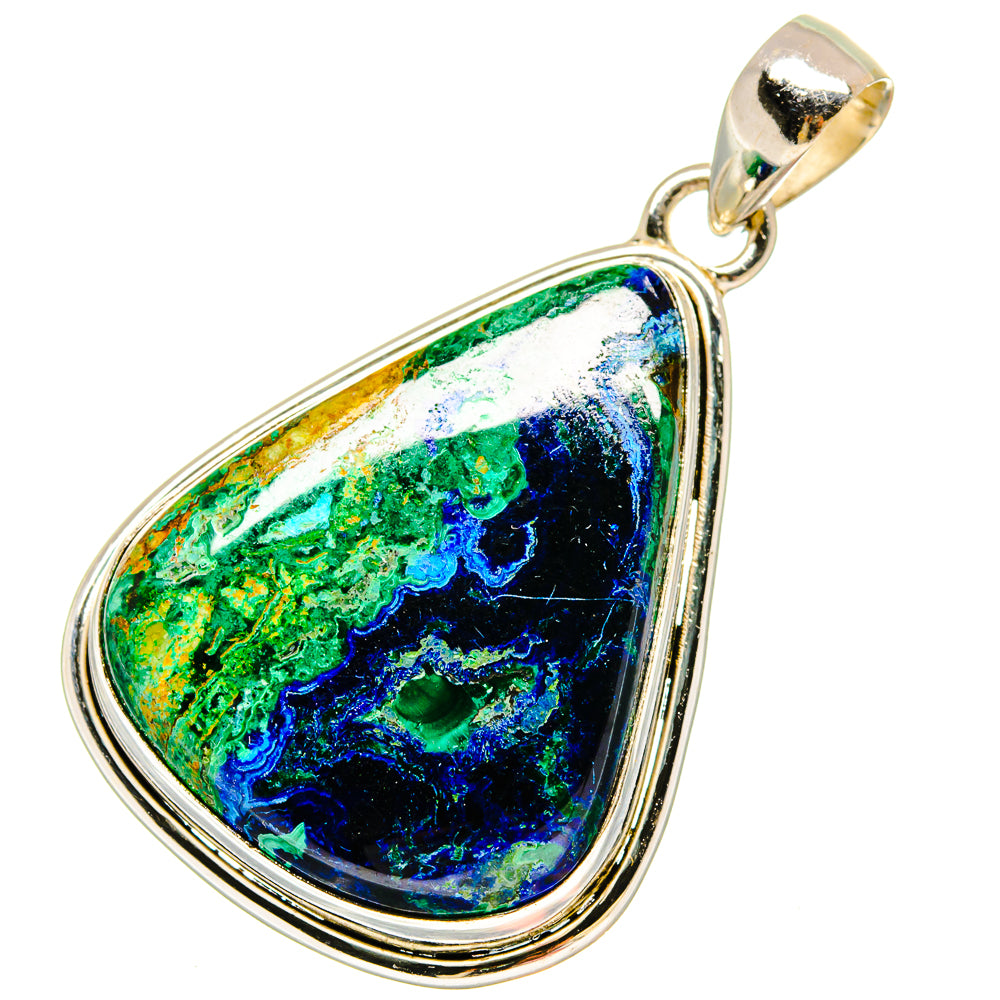 Azurite Malachite Pendants handcrafted by Ana Silver Co - PD16891