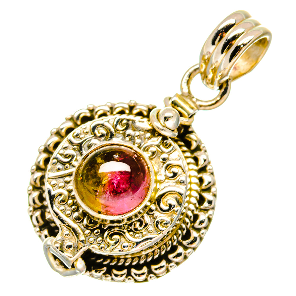 Watermelon Tourmaline Pendants handcrafted by Ana Silver Co - PD16892