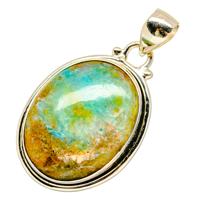 Peruvian Opal Pendants handcrafted by Ana Silver Co - PD16911