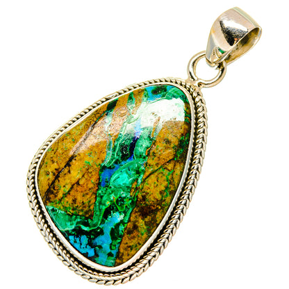 Azurite Malachite Pendants handcrafted by Ana Silver Co - PD16917