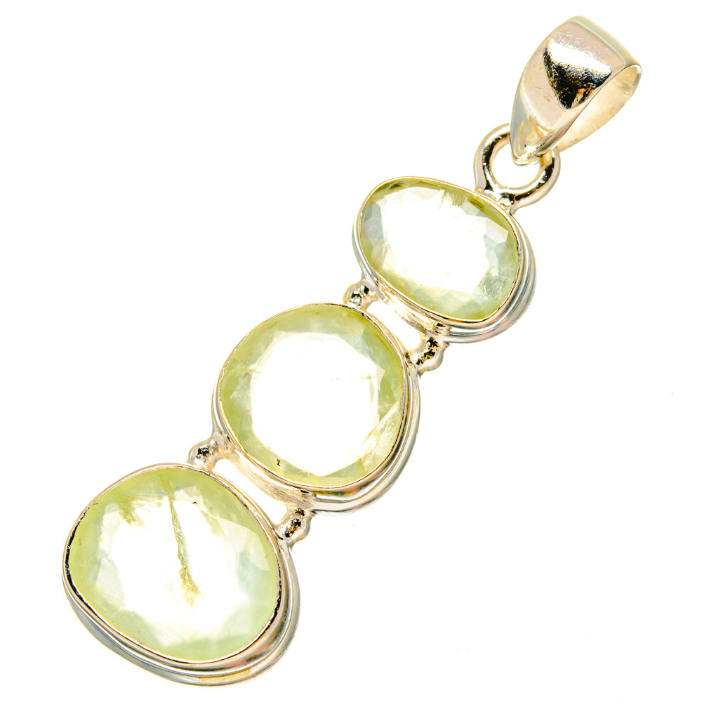 Prehnite Pendants handcrafted by Ana Silver Co - PD16919 - Photo 2