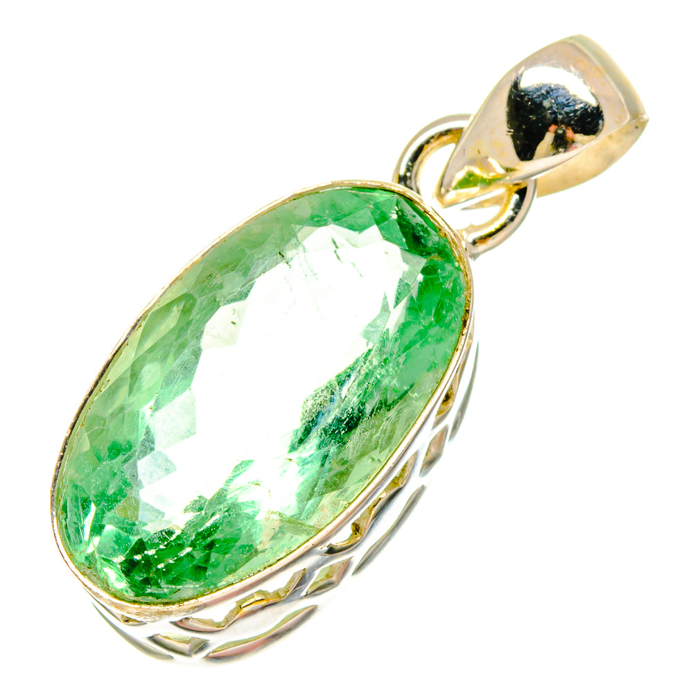 Green Fluorite Pendants handcrafted by Ana Silver Co - PD16923