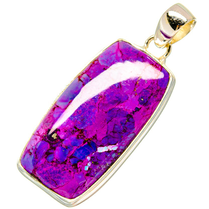 Purple Copper Composite Turquoise Pendants handcrafted by Ana Silver Co - PD16935