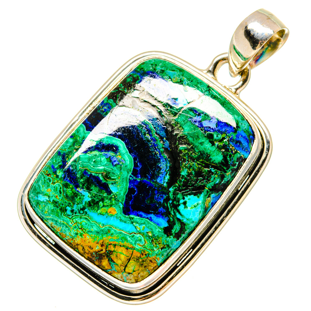 Azurite Malachite Pendants handcrafted by Ana Silver Co - PD16952