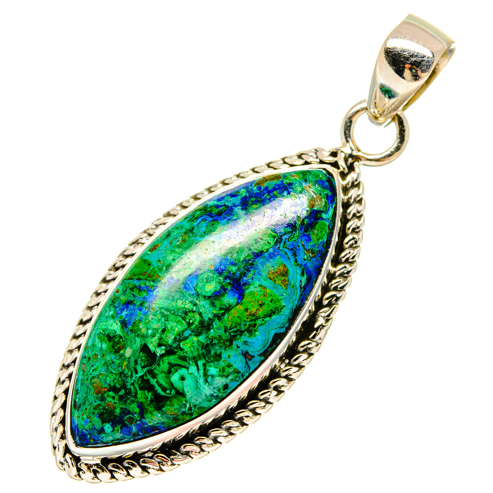 Azurite Malachite Pendants handcrafted by Ana Silver Co - PD16954