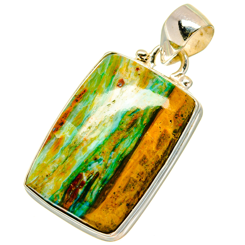 Peruvian Opal Pendants handcrafted by Ana Silver Co - PD16966