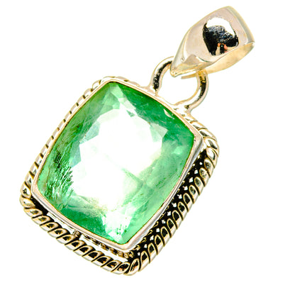 Green Fluorite Pendants handcrafted by Ana Silver Co - PD16976