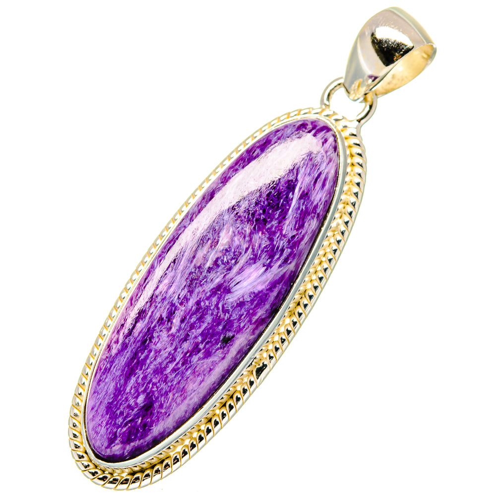 Charoite Pendants handcrafted by Ana Silver Co - PD17005