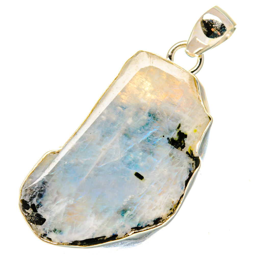 Rainbow Moonstone Pendants handcrafted by Ana Silver Co - PD17011