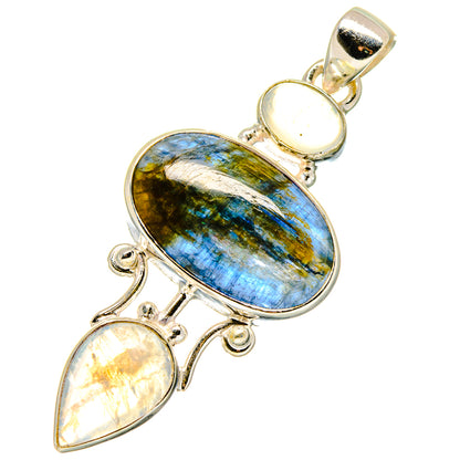 Kyanite Pendants handcrafted by Ana Silver Co - PD17028