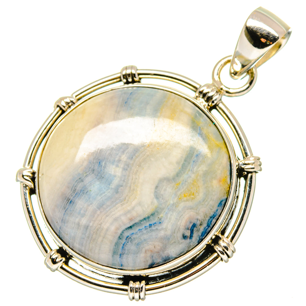 Blue Scheelite Pendants handcrafted by Ana Silver Co - PD17032