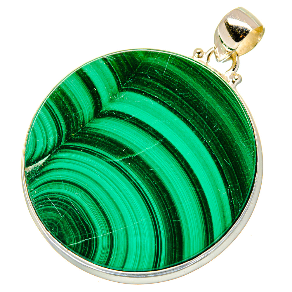 Malachite Pendants handcrafted by Ana Silver Co - PD17033
