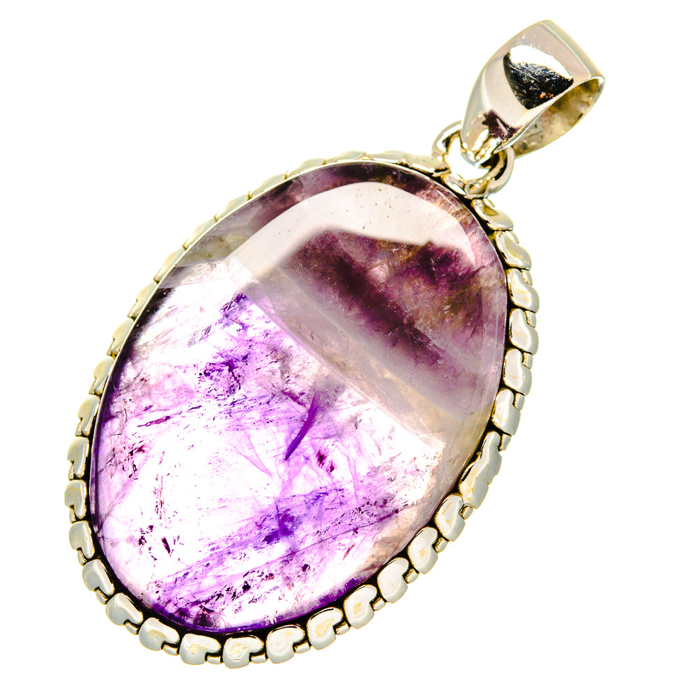 Chevron Amethyst Pendants handcrafted by Ana Silver Co - PD17044