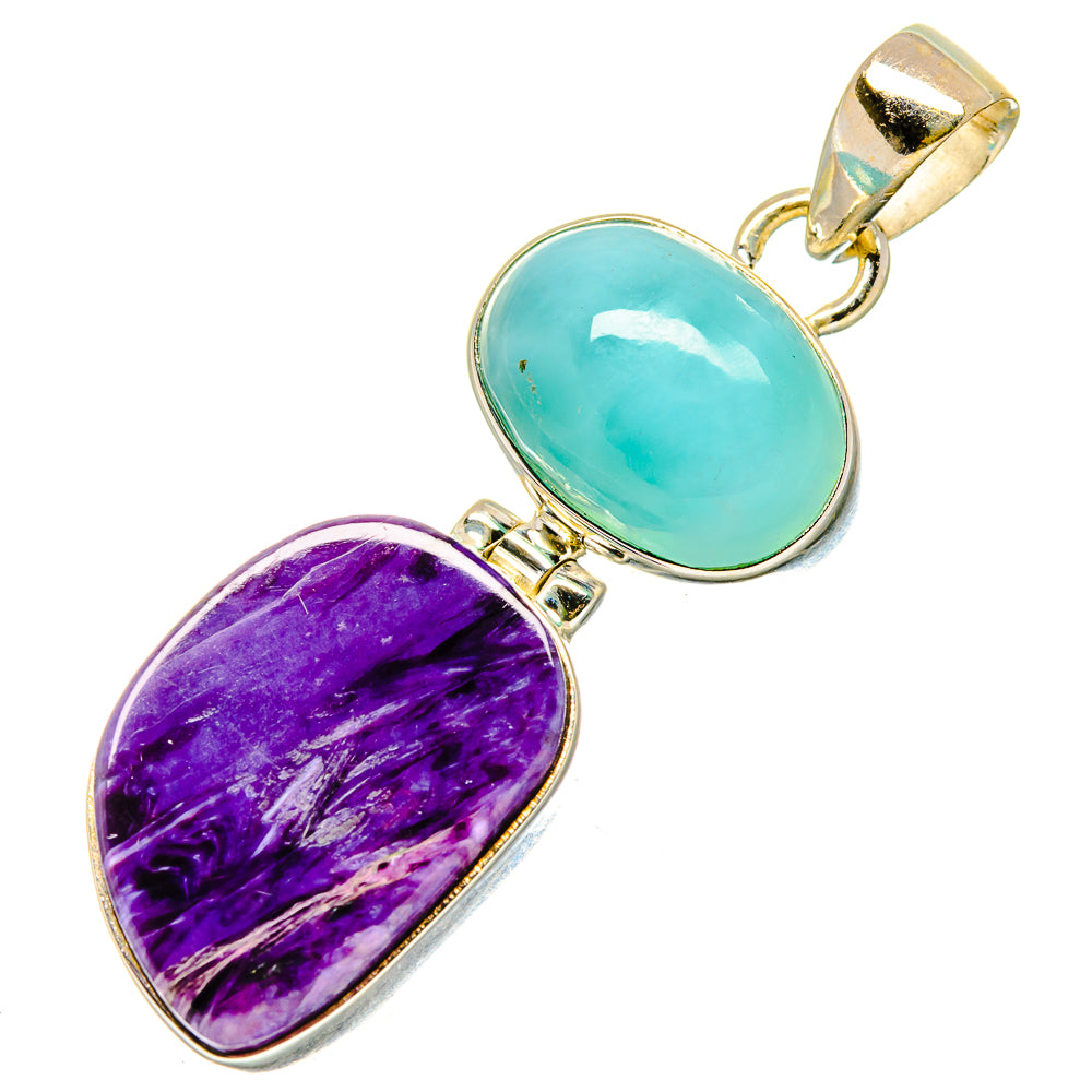 Charoite Pendants handcrafted by Ana Silver Co - PD17055