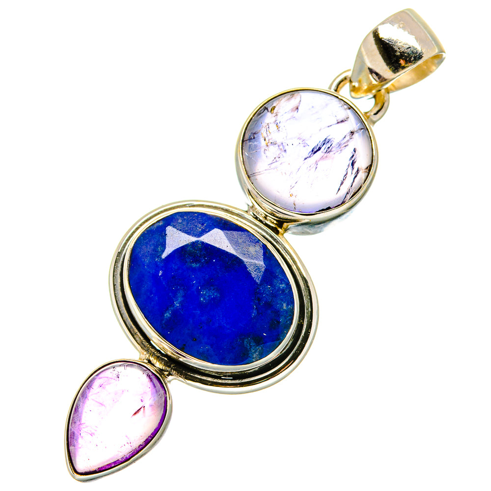 Lapis Lazuli Pendants handcrafted by Ana Silver Co - PD17056