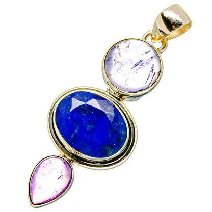 Lapis Lazuli Pendants handcrafted by Ana Silver Co - PD17056