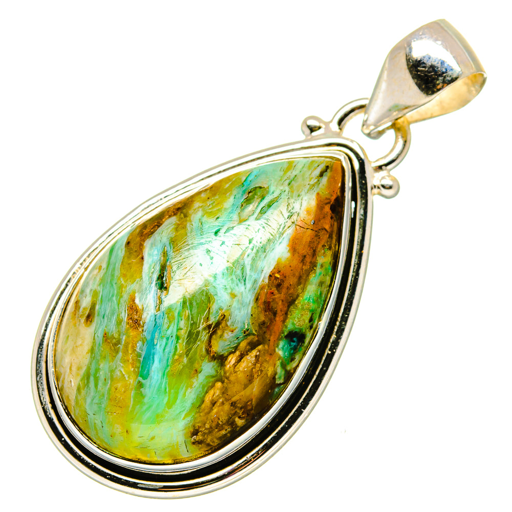 Peruvian Opal Pendants handcrafted by Ana Silver Co - PD17067