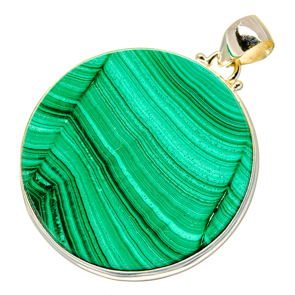 Malachite Pendants handcrafted by Ana Silver Co - PD17069