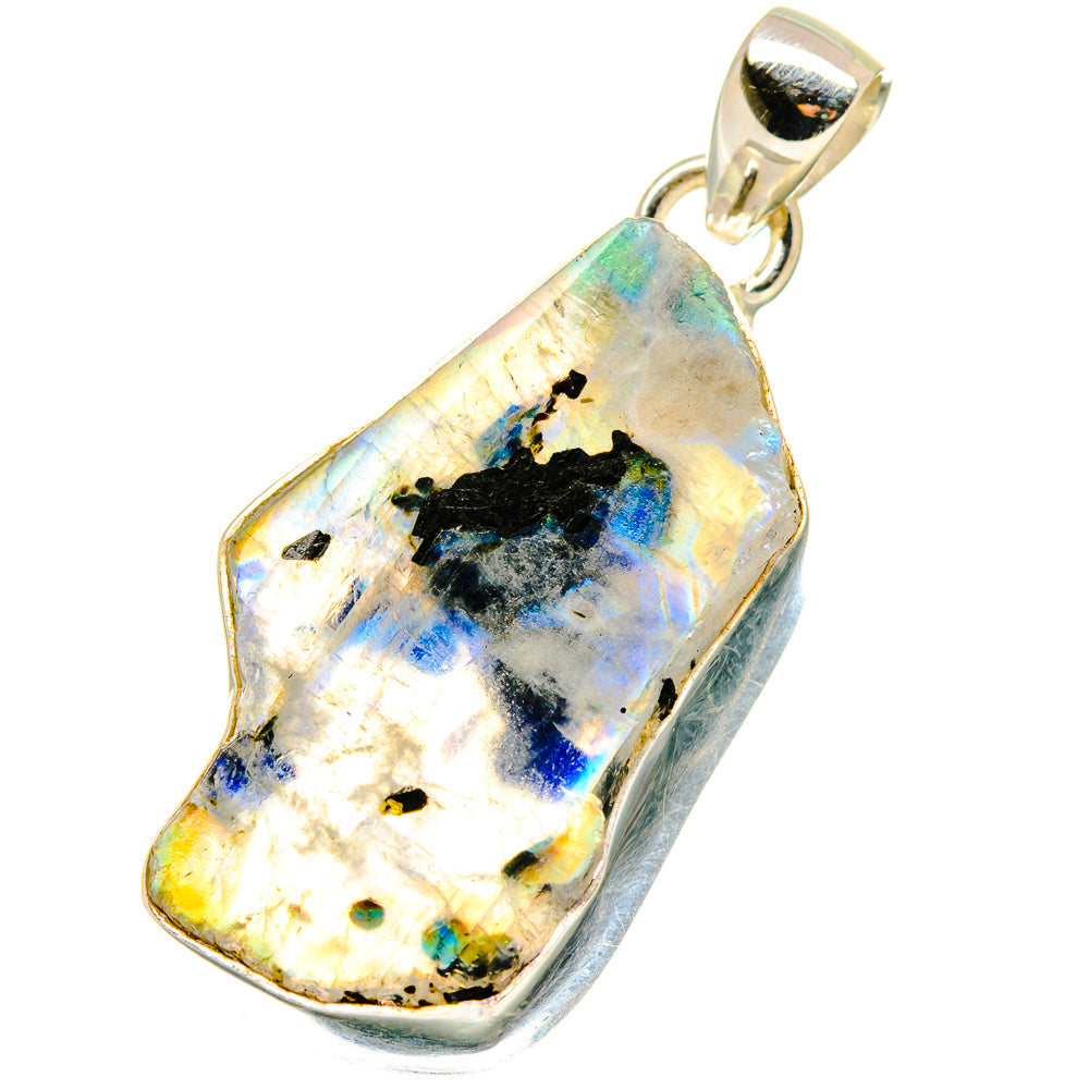Rainbow Moonstone Pendants handcrafted by Ana Silver Co - PD17082