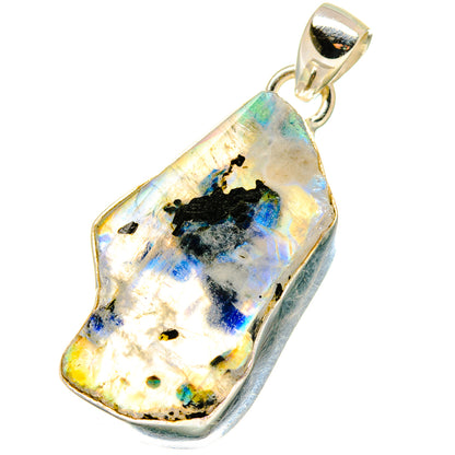 Rainbow Moonstone Pendants handcrafted by Ana Silver Co - PD17082