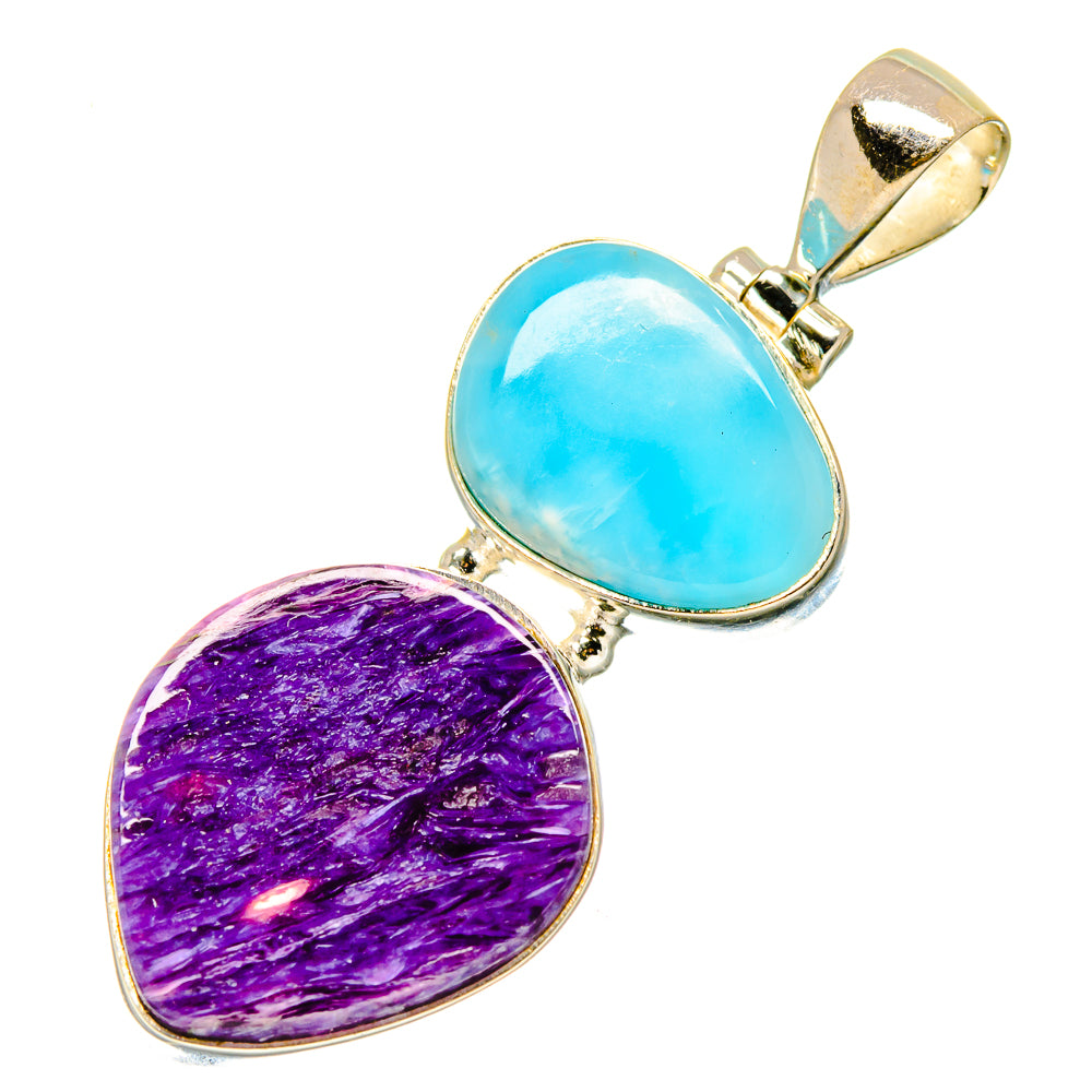 Charoite Pendants handcrafted by Ana Silver Co - PD17084