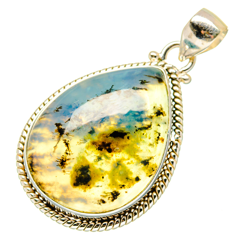 Peruvian Opal Pendants handcrafted by Ana Silver Co - PD17093