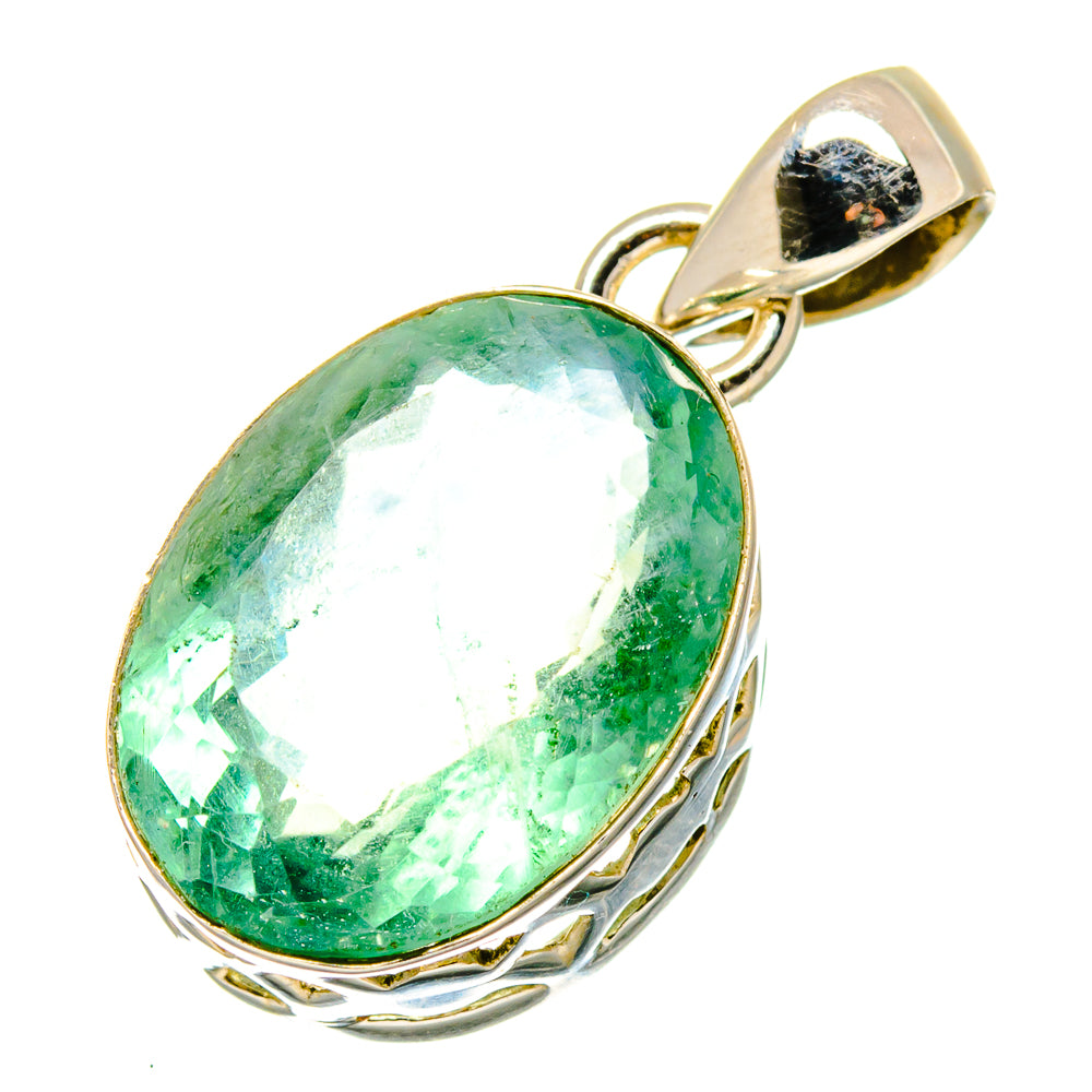 Green Fluorite Pendants handcrafted by Ana Silver Co - PD17100