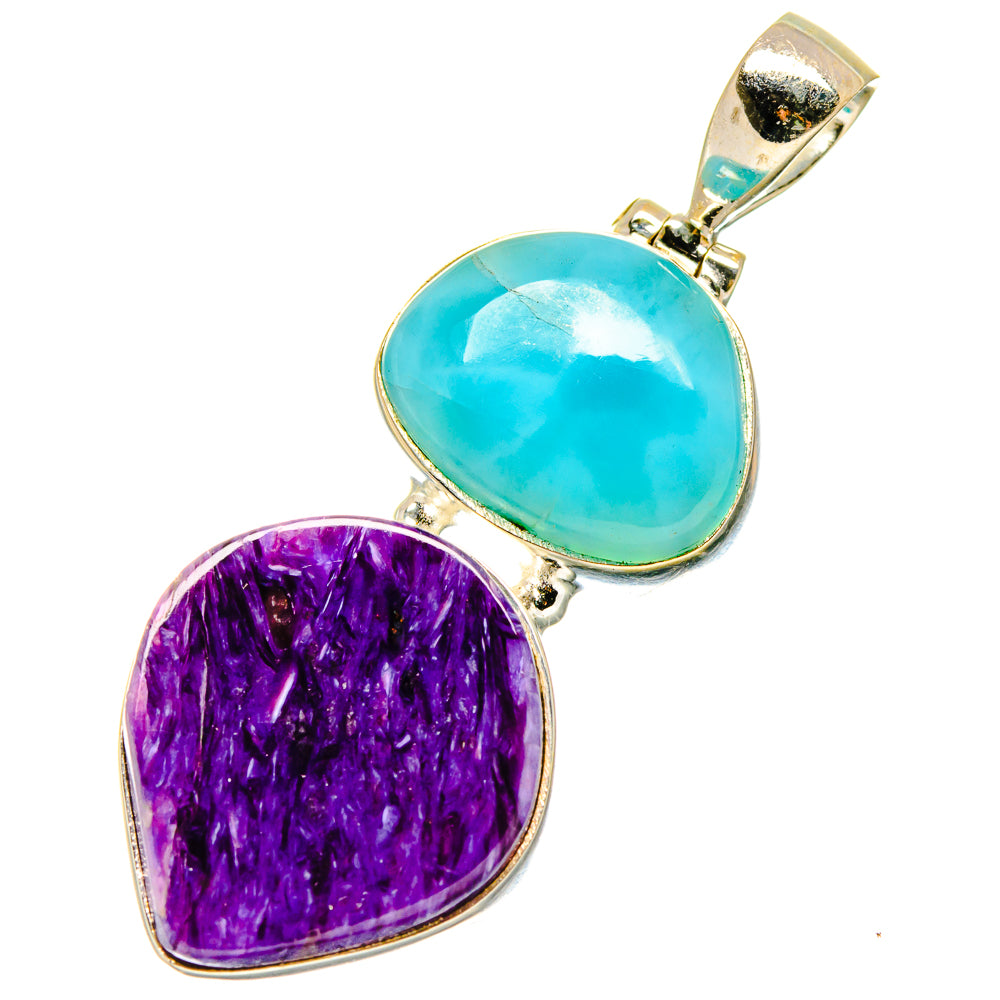 Charoite Pendants handcrafted by Ana Silver Co - PD17109