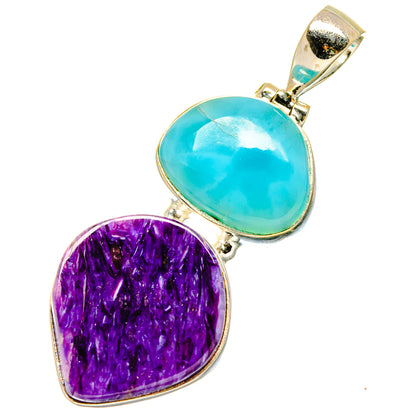 Charoite Pendants handcrafted by Ana Silver Co - PD17109