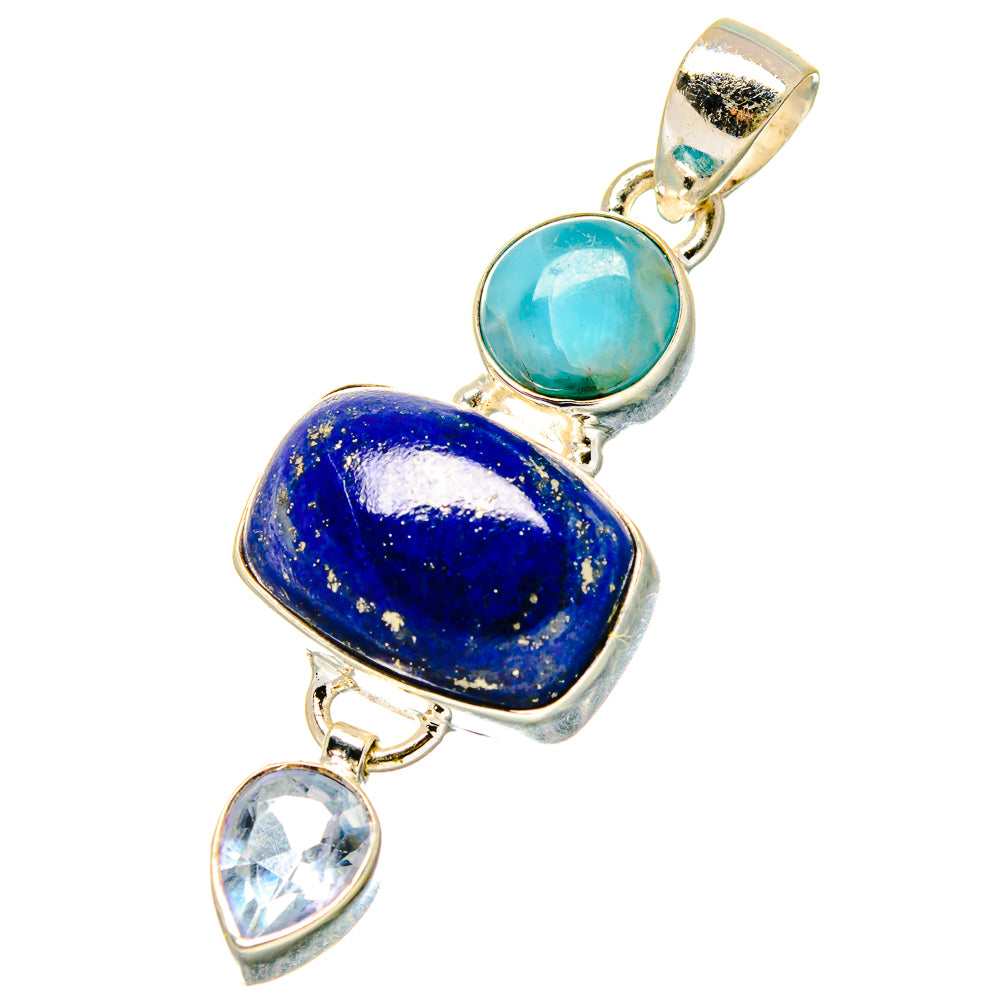 Lapis Lazuli Pendants handcrafted by Ana Silver Co - PD17117