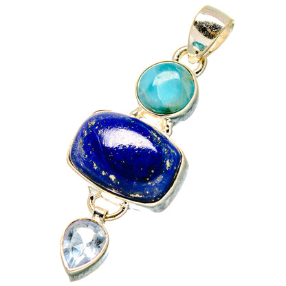 Lapis Lazuli Pendants handcrafted by Ana Silver Co - PD17117