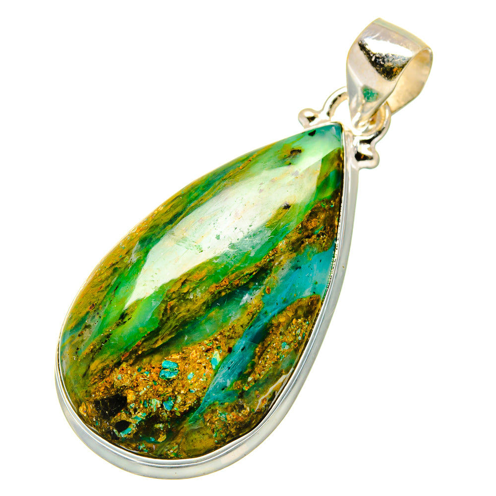 Peruvian Opal Pendants handcrafted by Ana Silver Co - PD17118
