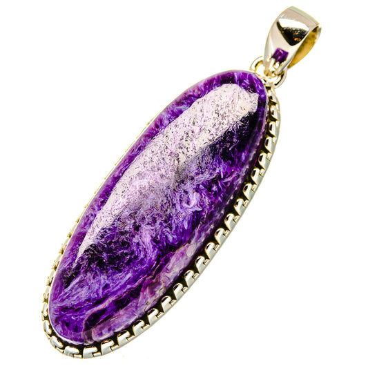 Charoite Pendants handcrafted by Ana Silver Co - PD17159