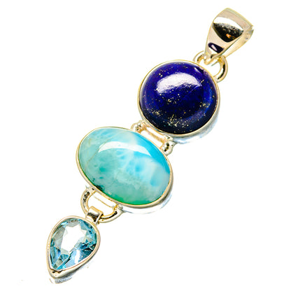 Larimar Pendants handcrafted by Ana Silver Co - PD17161