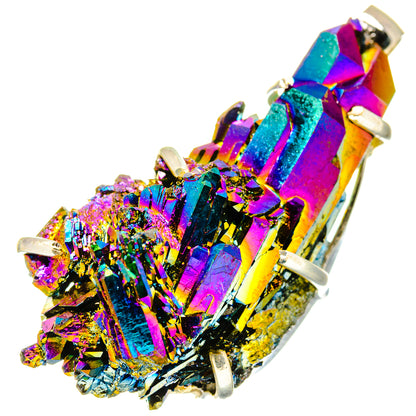 Titanium Sunshine Druzy Pendants handcrafted by Ana Silver Co - PD17169