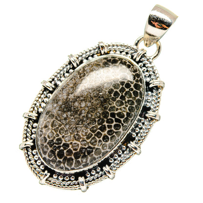 Stingray Coral Pendants handcrafted by Ana Silver Co - PD17183