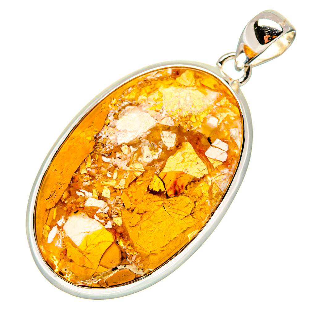 Brecciated Mookaite Pendants handcrafted by Ana Silver Co - PD17205 - Photo 2