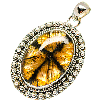 Chiastolite Pendants handcrafted by Ana Silver Co - PD17223