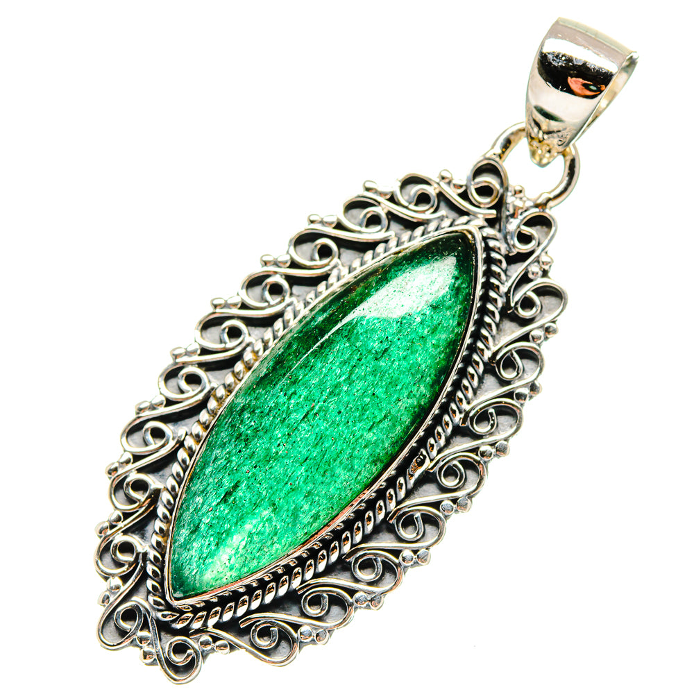 Green Aventurine Pendants handcrafted by Ana Silver Co - PD17225