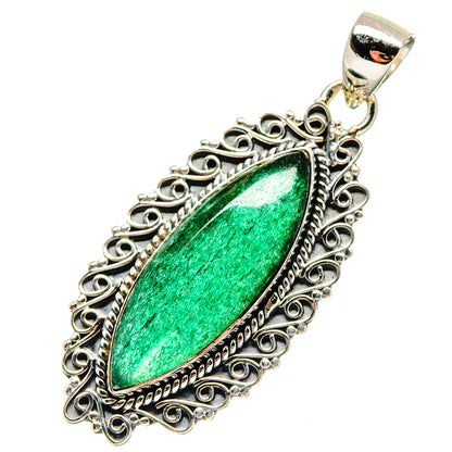 Green Aventurine Pendants handcrafted by Ana Silver Co - PD17225