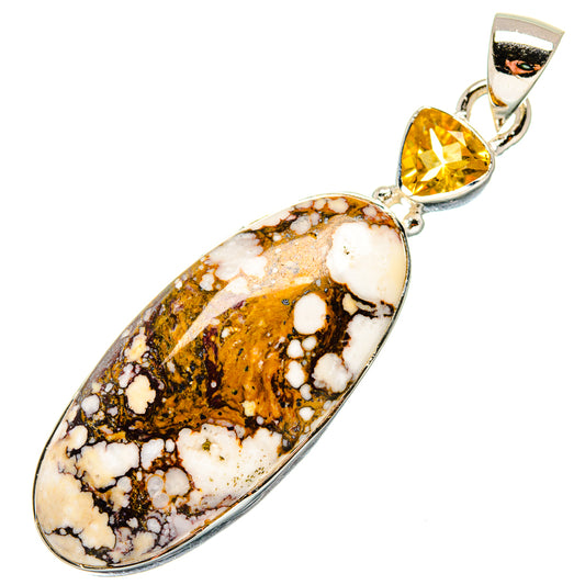 Peanut Wood Jasper Pendants handcrafted by Ana Silver Co - PD17226