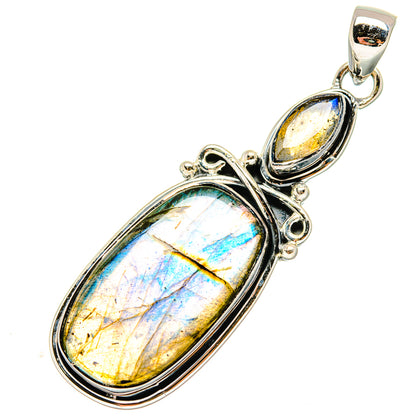 Labradorite Pendants handcrafted by Ana Silver Co - PD17229