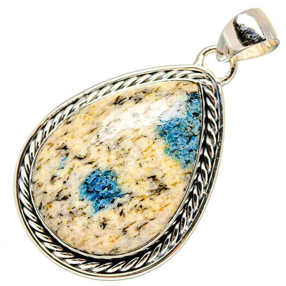 K2 Blue Azurite Pendants handcrafted by Ana Silver Co - PD17232