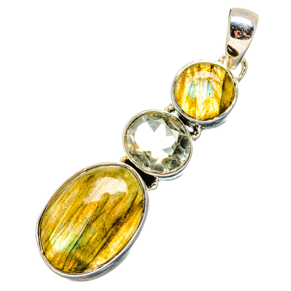 Labradorite Pendants handcrafted by Ana Silver Co - PD17235