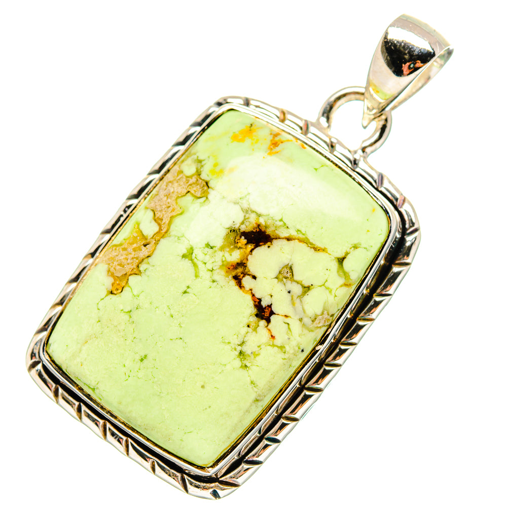 Lemon Chrysoprase Pendants handcrafted by Ana Silver Co - PD17247