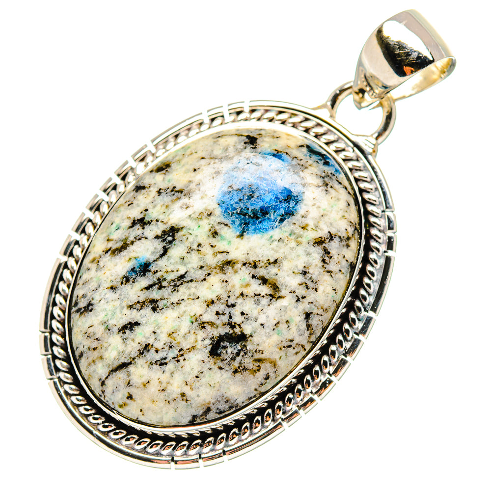 K2 Blue Azurite Pendants handcrafted by Ana Silver Co - PD17249 - Photo 2