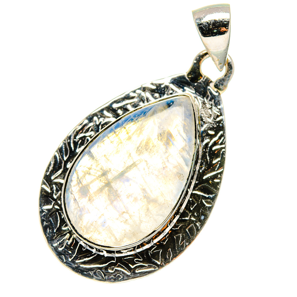 Rainbow Moonstone Pendants handcrafted by Ana Silver Co - PD17250