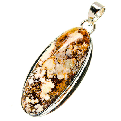Peanut Wood Jasper Pendants handcrafted by Ana Silver Co - PD17254
